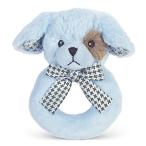 Lil Waggles Plush Blue Dog Ring Rattle by Bearington