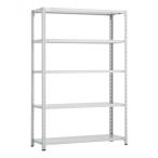 トラスコ中山 (TRUSCO) CB型セミボルトレス軽量棚 900×300×H1800 5段 WG色 CB-6335-WG 254-5662