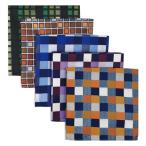 (silaks. Wing ) Shlax&amp;Wing полоса мужской pocket square 5 шт. комплект бизнес .. шелк (Set27)