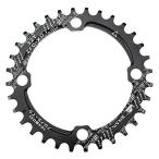 チェーンリング 32T 104BCD Mutte MTB ナローワイド チェーンリング シングル (ブラック アルミニウム合金)