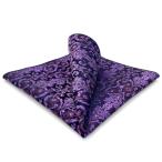 SHLAX&amp;WING.... лиловый шелк pocket square мужской цветок 