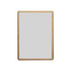 ショッピングポスター ポスターフレーム ポスター額 A3 壁付け 四辺開閉式 ポスターグリップ PG-32R  白木調 屋外用 R型 店舗 看板 ポスターパネル