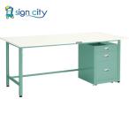 トラスコ TRUSCO 軽荷重作業台AE型 1800X750XH740 3段キャビネット付 ホワイト色 RAE-1800UDC111 W 770-2698