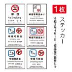 【Signkingdom】禁煙 喫煙禁止 標識掲示 ステッカー 6種類デザイン 背面グレーのり付き 屋外対応 シールタイプ　stk-a002　