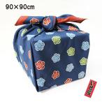 風呂敷 大判 90cm 梅 紺 いせ辰 綿100% ふろしき 重箱 風呂敷バッグ エコバッグ バック おしゃれ 日本製 国産 テーブルクロス 収納 大風呂敷