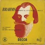 ＜中古クラシックLPレコード＞ブラームス：交響曲２番Ｏｐ．７３/Ｃ．シューリヒト指揮ウィーンｐｏ．/英DECCA：LXT 2859