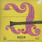 ＜中古クラシックLPレコード＞モーツァルト：クラリネット五重奏曲K.581/Ａ．ｄ．バヴィエ（ｃｌ）新イタリアＱｔ．/英DECCA：LXT 2698