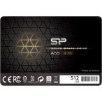 シリコンパワー SSD 512GB 内蔵 A58 3D NAND SATA3 6Gbps 2.5インチ 7mm ブーストSATA III ssd内蔵 500GB超え SLCキャッシュパフォーマンス SP512GBSS3A58A25