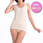 Yahoo! Yahoo!ショッピング(ヤフー ショッピング)お得な同色３枚セット　シルクノイルタンクトップ日本製