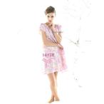 お洒落シルクプリントネグリジェ330065wb