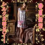 お洒落シルクプリントネグリジェ330094wb11