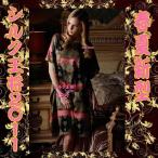 お洒落シルクプリントネグリジェ330098wb11