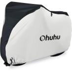 Ohuhu 自転車カバー 防水 厚手 破れにくい 雨避け UV加工 雨雪対応 210D サイクルカバー 22-29インチ 盗難防止 鍵穴/収