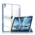 Aoub iPad 第10世代 ケース 2022 10.9 インチ 透明バックカバー Apple Pencil 収納可能 三つ折スタンド ス