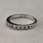  Vintage оригинальный серебряный Cubic Zirconia половина Eternity - кольцо?(11 номер )? кольцо 