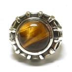 タイガーアイ・ストーンリング14号