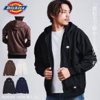 Dickies ディッキーズ パーカー メンズ アウター ジップアップ 裏起毛 ワッペン 刺繍 ロゴ 無地 大きいサイズ 無地 ゆったり 防寒着 30代 40代 50代 秋 冬