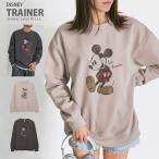 ショッピングミッキー DISNEY ミッキーマウス トレーナー スウェット メンズ レディース 長袖 大きいサイズ ゆったり 古着 プリント 黒 秋 冬