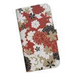 Xperia XZ3 SO-01L/SOV39/801SO　手帳型 スマホケース プリント ケース 和柄 さくら柄 桜柄 サクラ 桜 花柄