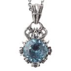 Yahoo! Yahoo!ショッピング(ヤフー ショッピング)ブルトパクラウンペンダント AKP0142 Blue topaz crown pendant シルバーアクセサリー Silver jewelry