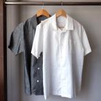 【SALE!】Re made in tokyo japan アールイー Herdmans Linen Open Collar Shirt 2 colors 2224S-SH