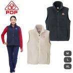 PDP ピーディーピー テニスウェア レディース ボア フリース ベスト 秋 冬 暖かい ゴルフ アウトドア キャンプ ハイキング PTW-4600