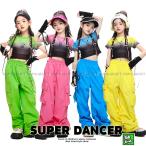 ショッピングダンス 衣装 ヒップホップ キッズダンス衣装 セットアップ ガールズ ヒップホップ 衣装 グラデーション へそ出し トップス カーゴパンツ 派手 K-POP 韓国 黄緑 ピンク 水色 黄色