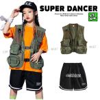 ヒップホップ ダンス衣装 キッズ セットアップ ミリタ