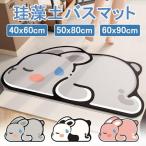 珪藻土バスマット ウサギ 大判 吸水 速乾 柔らかい 瞬乾力 珪藻土 バスマット 吸水 速乾 藻土マット 足ふきマット 足拭きマット 防カビ呂 バス