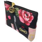 ショッピングフェイラー フェイラー ミニポーチ エターナルヒロイン 黒 ファイユシリーズ ポリエステル素材 プリント柄 ETHF-232044-BK クリックポスト配送なら送料１９８円(条件あり)