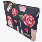 フェイラー ポーチ エターナルヒロイン 黒 ファイユシリーズ ポリエステル素材 プリント柄 ETHF-232045-BK クリックポスト配送なら送料１９８円(条件あり)