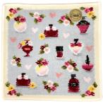 ・ラッピング選択可(追加料金)  宅急便配送フェイラー ハンカチ FEILER フレグランスローズ シルバーグレー/イエロー 25×25cm シュニール織りタオル地