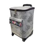 レイクアルスター4輪カート Lake Alster ショッピングカート ローズジャガード柄 グレー LA-39181402-GY カンガルーカート