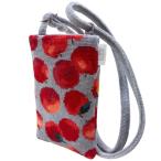 ショッピングフェイラー フェイラー スマホショルダー FEILER レポム ライトグレー LPM-257488-LGY シュニール織りタオル地 ミニショルダー ポシェット りんご・リンゴ