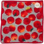 ・ラッピング選択可(追加料金)  宅急便配送フェイラー ハンカチ FEILER レポム りんご・リンゴ ライトグレー/赤 レッド 25×25cm シュニール織りタオル地