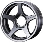 16インチ 5H139.7 6.0J 6J-5 5穴 ウェッズ ハセ スペック ジムニーシエラ 用 ホイール 1本 ライトガンメタリック WEDS HASE SPEC 2