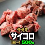【送料無料】宮崎牛リッチなサイコロ 500g※濃厚カルビサイコロとヘルシー赤身サイコロが選べる！【BBQ】【カレー　シチュー】