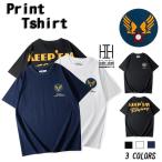 Tシャツ メンズ 半袖 ロゴT プリント 英文字 キャラクター 個性 アメカジ クルーネック 大きいサイズ 棉 100% USAF 第75飛行隊グラフィック tシャツ カットソー