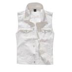 爽やか白デニムシャツベストホワイト...