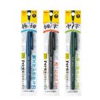  Pentel кисть знак фломастер пигмент модель 3 вида комплект XSES15P-3AMZ чёрный 
