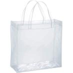 ビニールバッグ 透明 丈夫 な トート クリア バッグ L