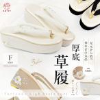 草履 厚底 レディース 振袖 刺繍入り ヒール草履 フォーマル 成人式 卒業式 袴 痛くない 山茶花 ヒール ベージュ 白 黒 フリーサイズ かわいい おしゃれ