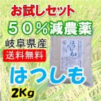 はつしも お米 白米 精米 玄米 分ツキ 減農薬 農家直送 大粒　令和７年産 お米 特別栽培米 岐阜県産 ハツシモ 白米２Kg 【送料無料】北海道・沖縄・離島は追加送料