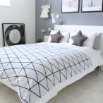 モノトーン タオルケットラインダイヤモンド柄 モノトーン タオルケット