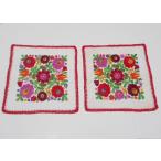  вставка .- рука вышивка. античный doi Lee 2 позиций комплект / Венгрия традиция. вставка .- вышивка вилка цветок. вышивка 
