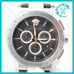 ヴェルサーチ 時計 ミスティック スポーツ クロノグラフ ブラック 中古 送料無料