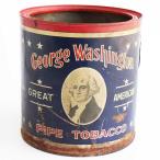 * Vintage George Washington PIPE TOBACCO сигареты жестяная банка * Junk автомобиль Be античный интерьер садоводство посадочная машина растения мелкие вещи 