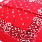 60s FAST COLOR RN13960peiz Lee рисунок хлопок бандана красный *53 Vintage носовой платок Париж s аксессуары z цветочный принт цветок уголок имеется 