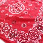 60s FAST COLOR RN13960 хлопок бандана красный *76 Vintage носовой платок Париж s аксессуары z бабочка бабочка цветочный принт цветок уголок имеется 