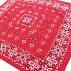 60s FAST COLOR RN13962 хлопок бандана красный *79 Vintage носовой платок peiz Lee leaf цветок цветочный принт уголок имеется 